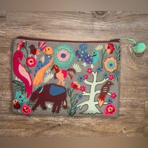 Embroidered Clutch Bag